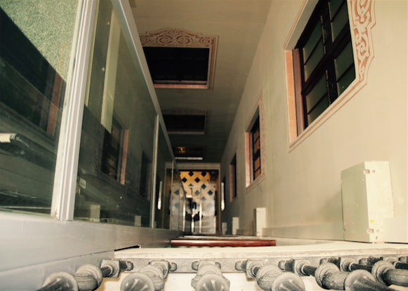 Instal�lacio ascensor finca antiga asmon Gran Via Barcelona